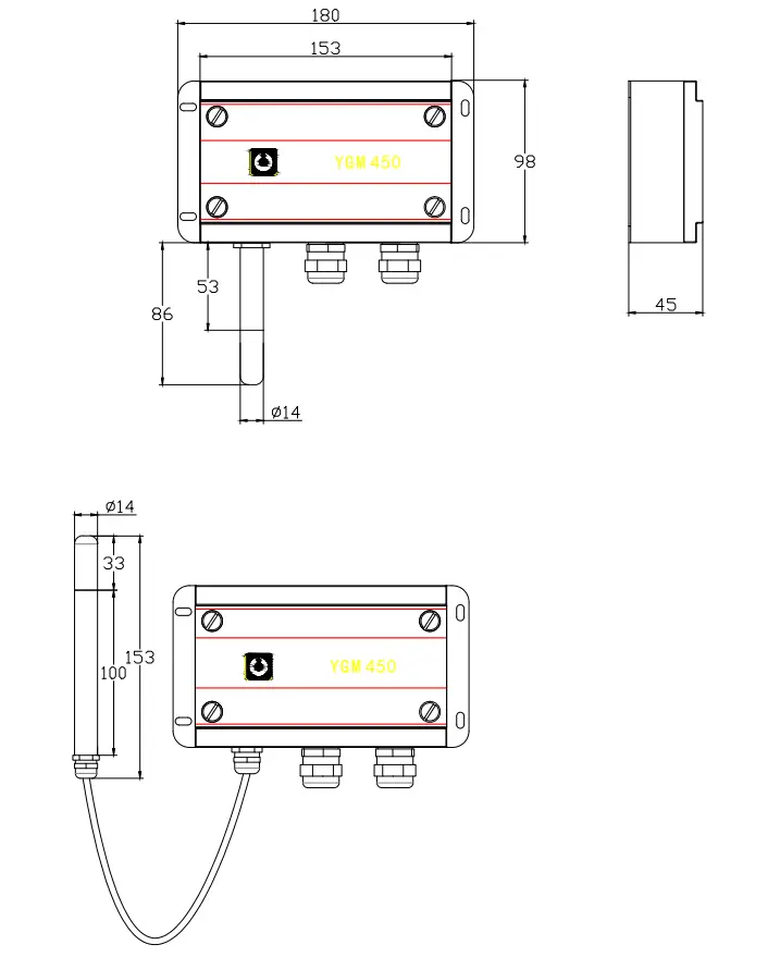 YGM450Ex本安温湿度变送器